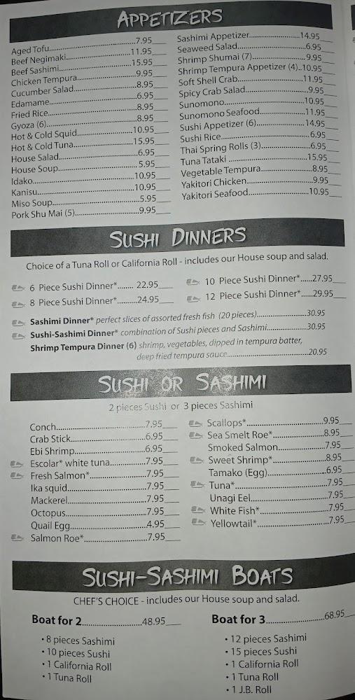 Ichiban Japanese Steakhouse Menu image 3